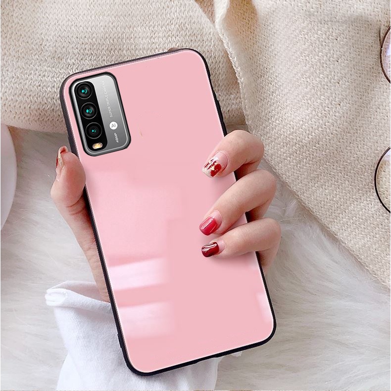 Ốp Lưng XIAOMI REDMI 9T, POCO M3 Mặt kính gương sáng bóng cao cấp