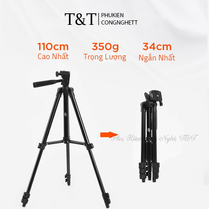 Gậy Tripod Quay Video - Gậy Chụp Hình 3 Chân Thế Hệ Mới 3120A
