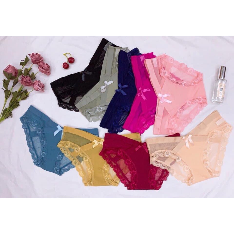 [BÁN SỈ] Quần lót ren, quần lót ren lưới cạp chéo sexy Q/R025 | BigBuy360 - bigbuy360.vn