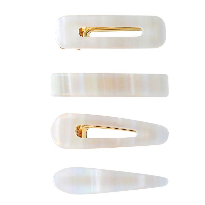 Kẹp tóc mái mỏ vịt màu sắc phong cách tiên cá dành cho bạn gái