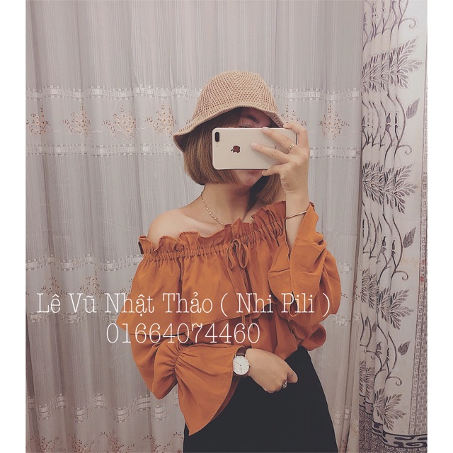Áo trễ vai bào thiết kế