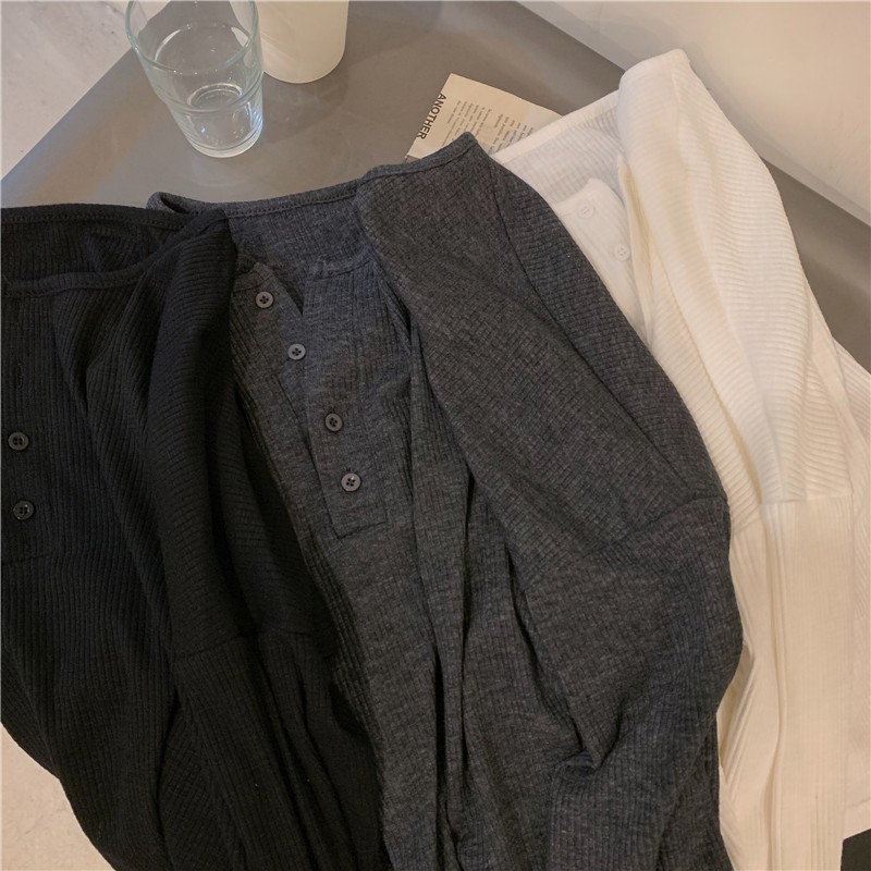 LEEVA - Áo croptop nữ thun gân mềm cá tính A106