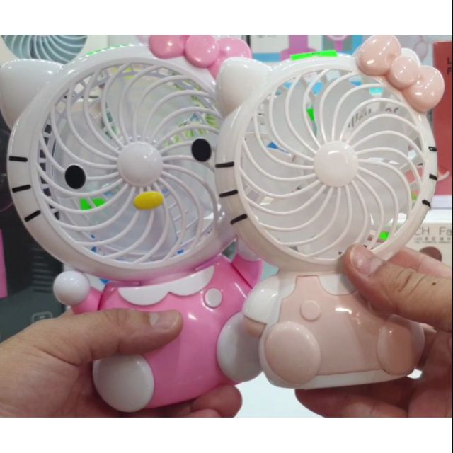 Quạt Mini Hình Mèo Hello Kitty Siêu Cute