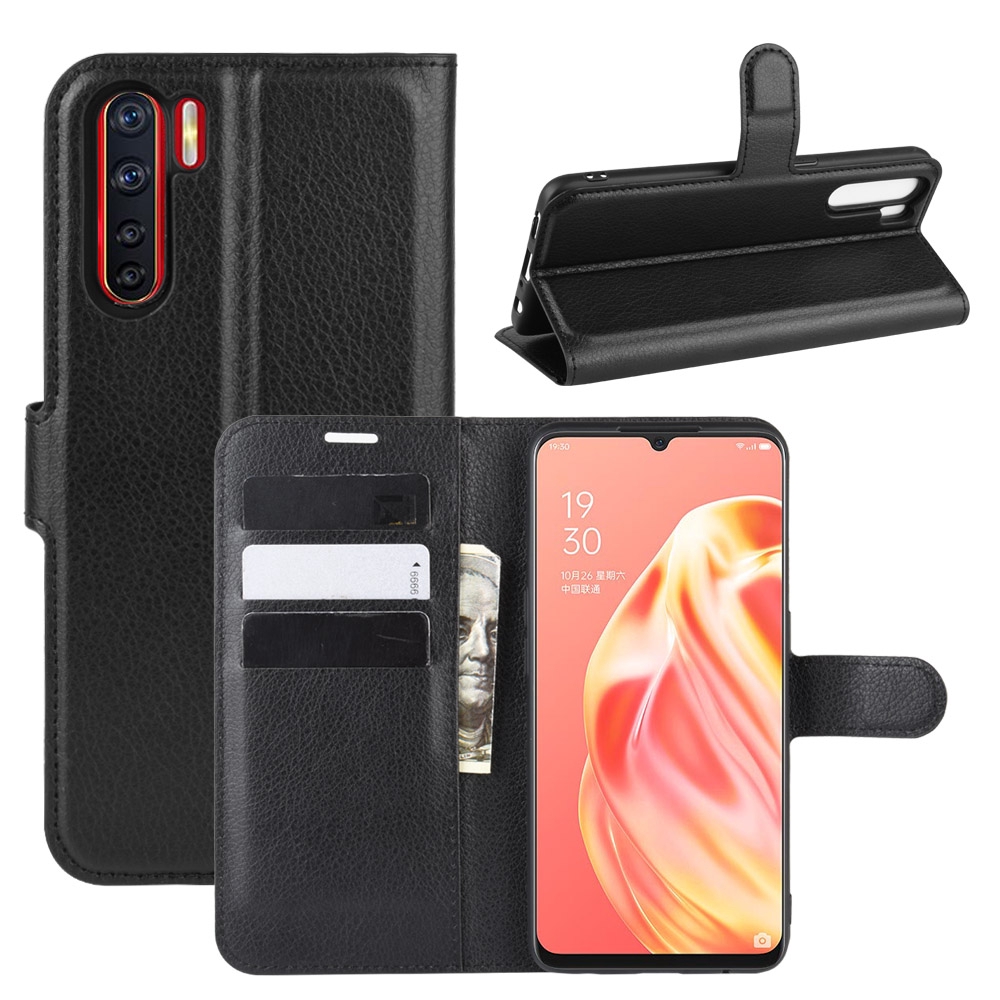 Bao da nắp lật có ngăn đựng thẻ sang trọng cho OPPO A91 A31 F15 A8 | BigBuy360 - bigbuy360.vn