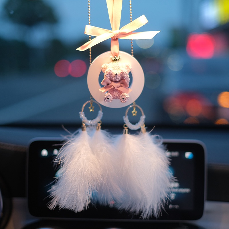 Dây treo trang trí gương chiếu hậu xe hơi khuếch tán nước hoa tùy chọn kiểu dáng