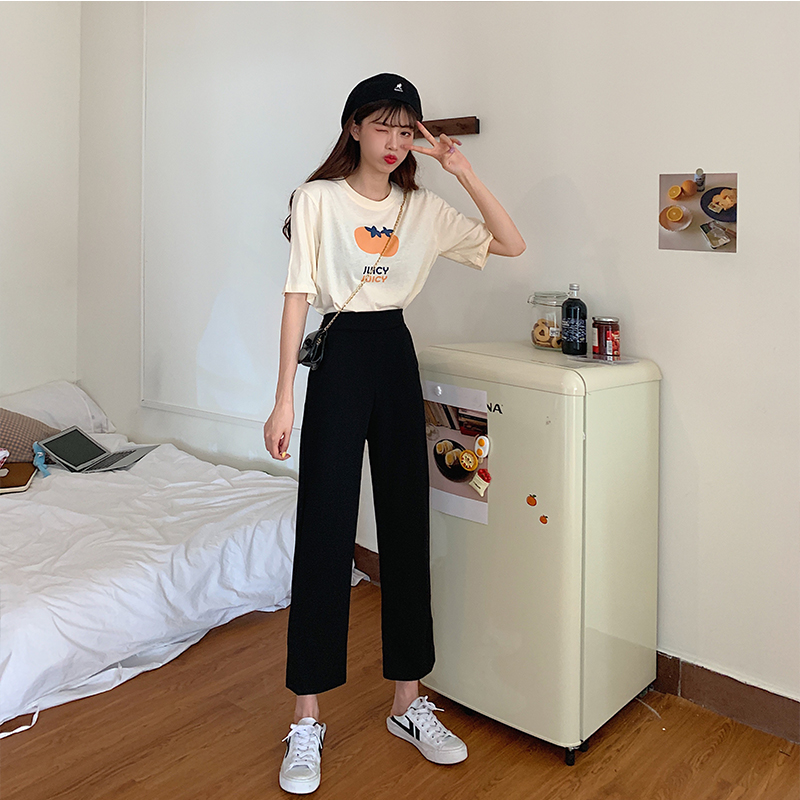 Quần Tây Ống Đứng Lưng Cao Phong Cách Hàn Quốc Cho Nữ | BigBuy360 - bigbuy360.vn