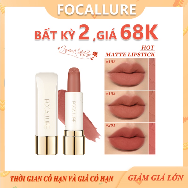 Son Lì Focallure Chống Nước Lâu Phai Lên Màu Cực Chuẩn