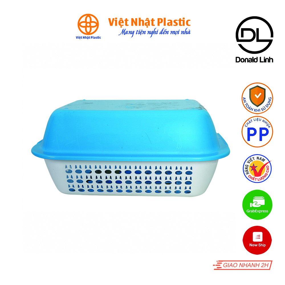 Rổ thỏ 2 lớp Việt Nhật Plastic 3266