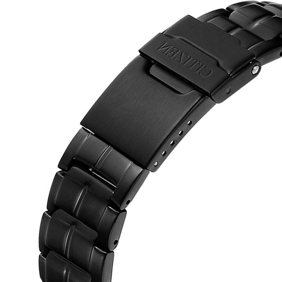 Đồng Hồ Nam Citizen Dây Thép Không Gỉ AN4019-52E - Mặt Đen