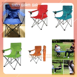 Ghế gấp du lịch, dã ngoại câu cá shopxuka247 nhiều màu 1704 cỡ to nhiều màu