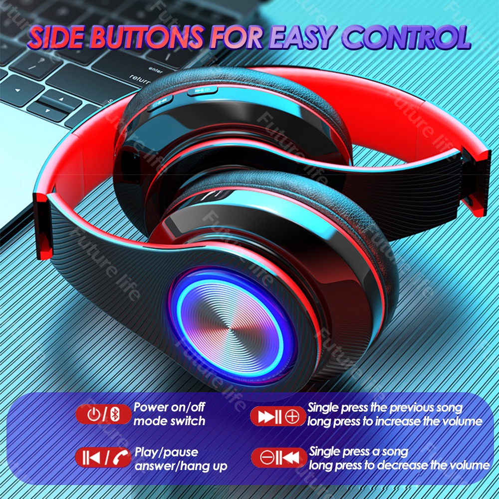 Tai Nghe Bluetooth 5.0 HD Sound Headphone Bluetooth Noise Reduction Tai Nghe Không Dây