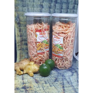 Khô mực xé sợi hấp nước dừa-300g