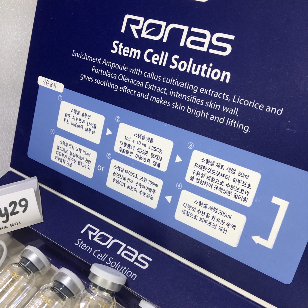 Tế Bào Gốc Ronas Stem Cell Solution Tái Tạo Da Hàn Quốc