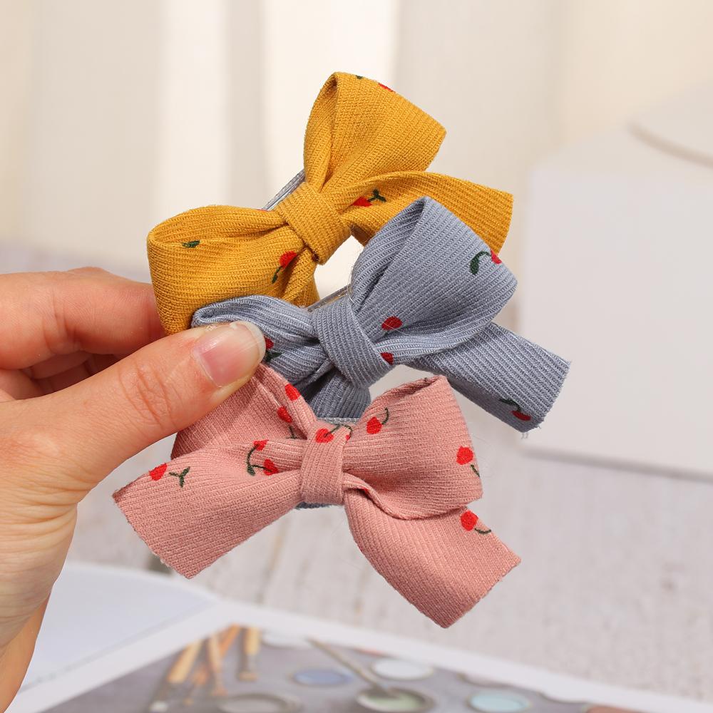 Set 5 Kẹp Tóc Họa Tiết Caro Dễ Thương Cho Bé Gái