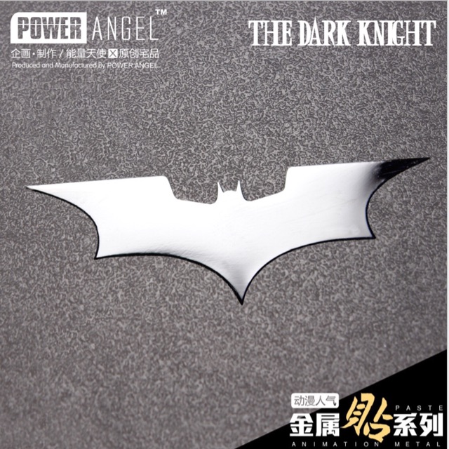 Logo Batman Kim Loại Bạc