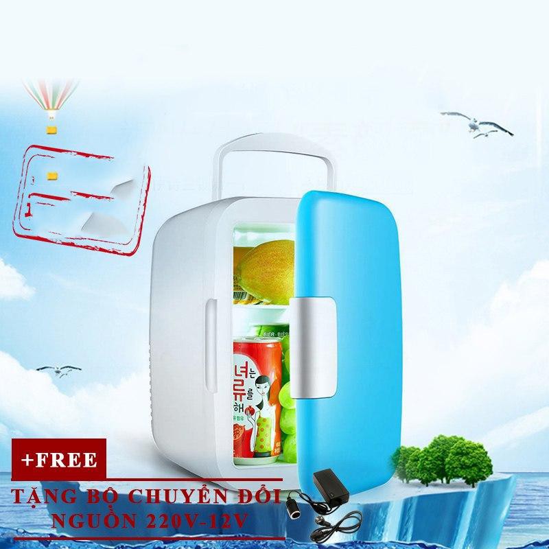 [SIÊU GIẢM GIÁ UP TO 80%] TẶNG BỘ CHUYỂN ĐỔI NGUỒN Tủ lạnh, tủ mát mini  dùng cả trong nhà, trên oto, xe hơi 4L