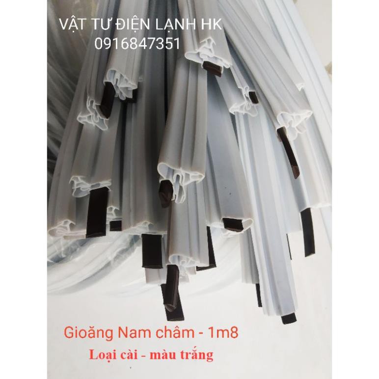 Ron tủ lạnh kiểu bắt cài - vít - sẵn nam châm 1m8 2m- Gioăng tủ - Zoăng tủ lạnh