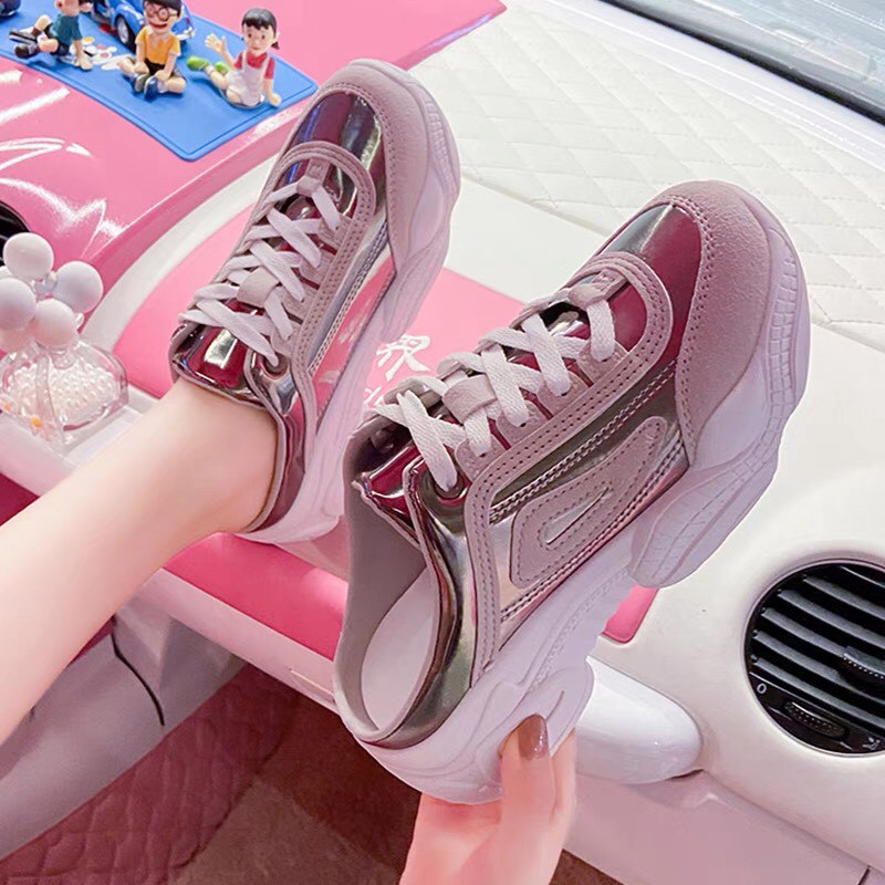 Giày Sục Thể Thao Nữ Hở Mũi cột dây vải mềm đế êm chân