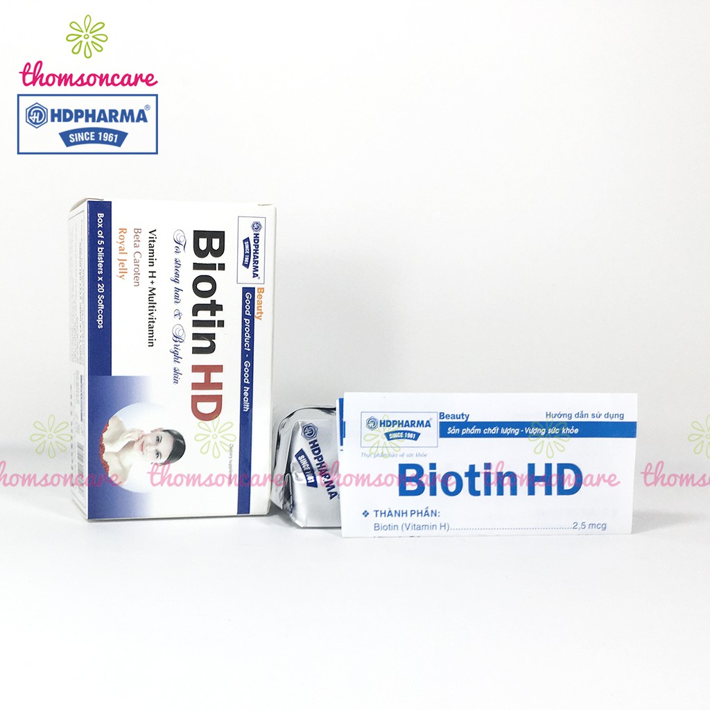 Bổ sung Biotin Vitamin H - giúp giảm rụng róc, sạm da - Hộp 100 viên | BigBuy360 - bigbuy360.vn