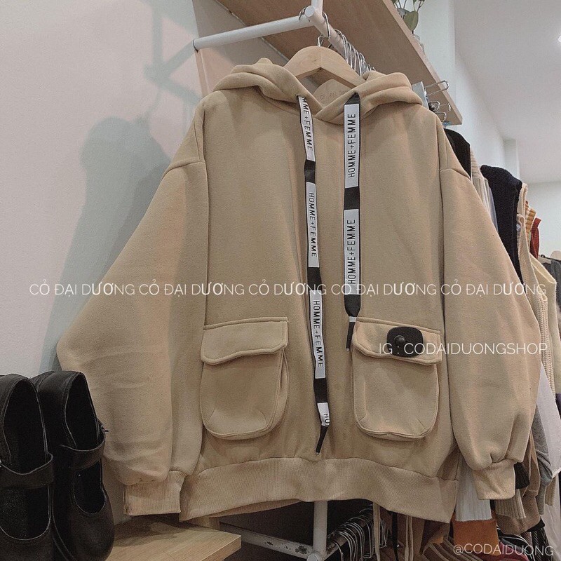 hoodie túi nắp dây chữ 5 màu | BigBuy360 - bigbuy360.vn