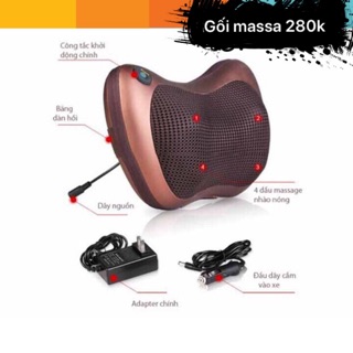 Gối massa hồng ngoại 8 bi