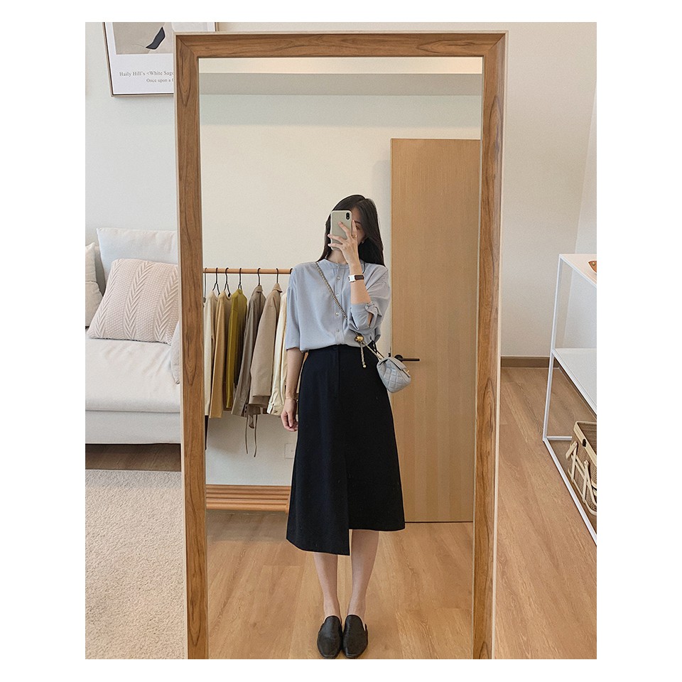 CHÂN VÁY LỆCH TÀ | GIẤU BỤNG | VẢI DỊU DA | BigBuy360 - bigbuy360.vn