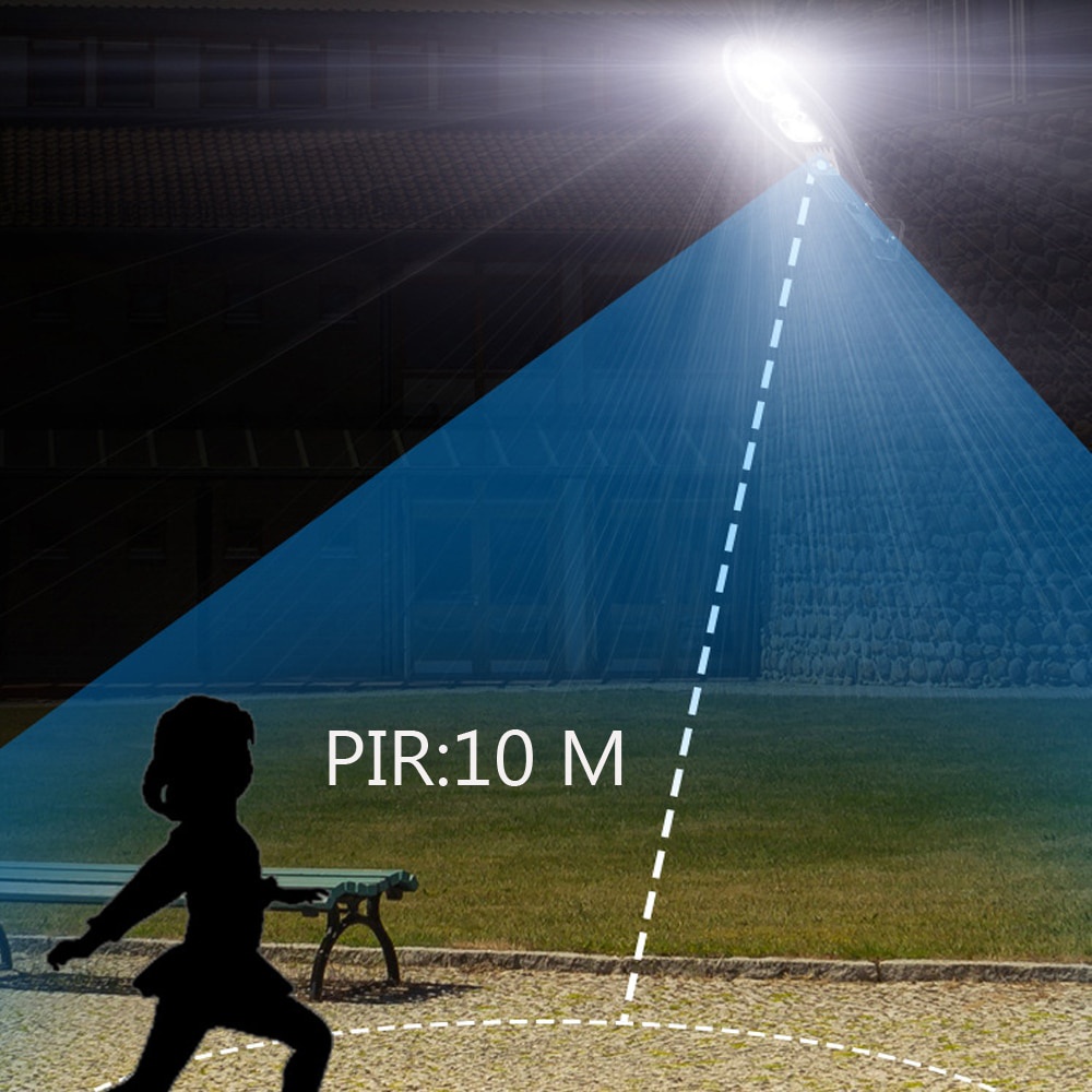 Đèn LED Năng Lượng Mặt Trời 500Watts Cảm Biến Chuyển Động Chống Nước Dùng Trang Trí Sân Vườn