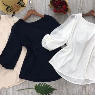 Sơ mi nữ tay lỡ siêu bánh bèo