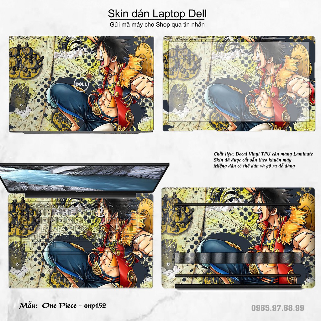 Skin dán Laptop Dell in hình One Piece _nhiều mẫu 19 (inbox mã máy cho Shop)