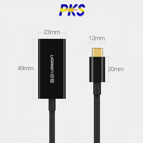 Cáp USB Type C sang HDMI hỗ trợ 4K2K chính hãng cao cấp Ugreen 50249