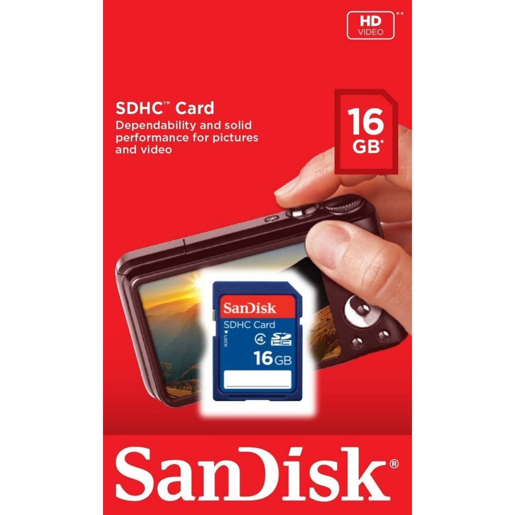 Thẻ Nhớ Sandisk 16gb Cl4 Sd | BigBuy360 - bigbuy360.vn