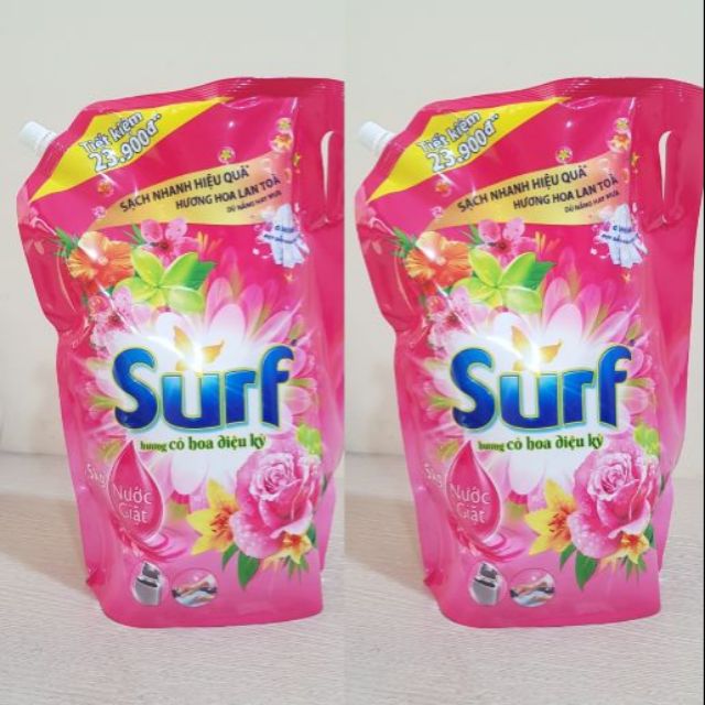 Nước giặt Surf 3.5kg - hương hoa cỏ - hàng công ty