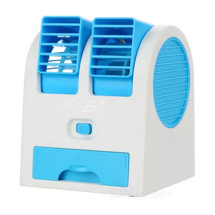 Quạt điều hòa mini để bàn 2 cửa gió  - màu ngẫu nhiên