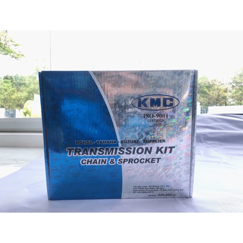 Nhông sên dĩa KMC hộp xanh cho xe Yamaha Taurus