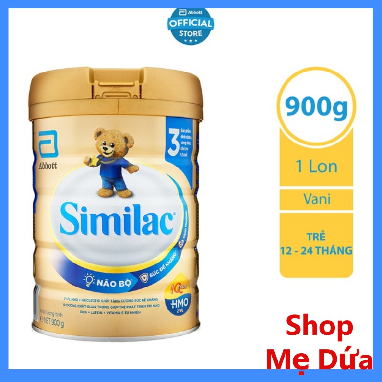 (CHÍNH HÃNG) Sữa Similac Eye-Q 3 900g HMO Gold Labe