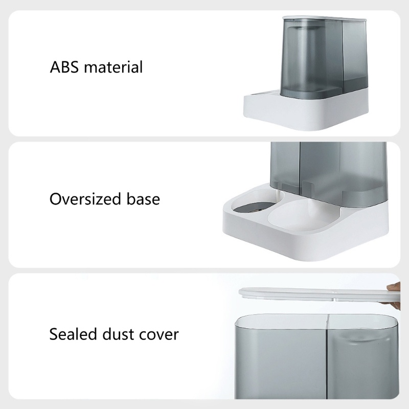 Bát Đựng Nước Uống Tự Động 2 Trong 1 Cho Mèo