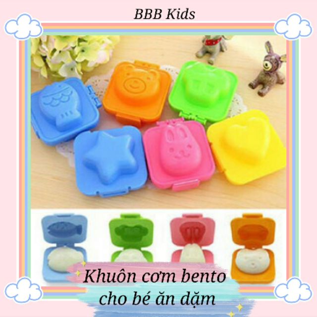 Khuôn cơm bento cho bé ăn dặm