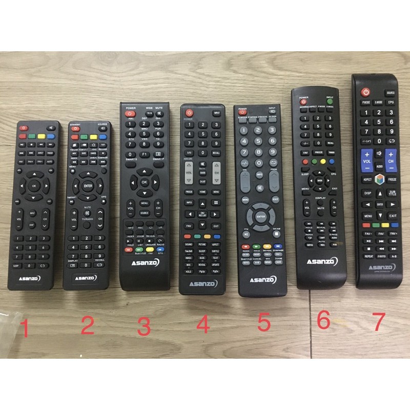 Remote điều khiển Tivi Asanzo các loại (Giống mẫu mới dùng được)