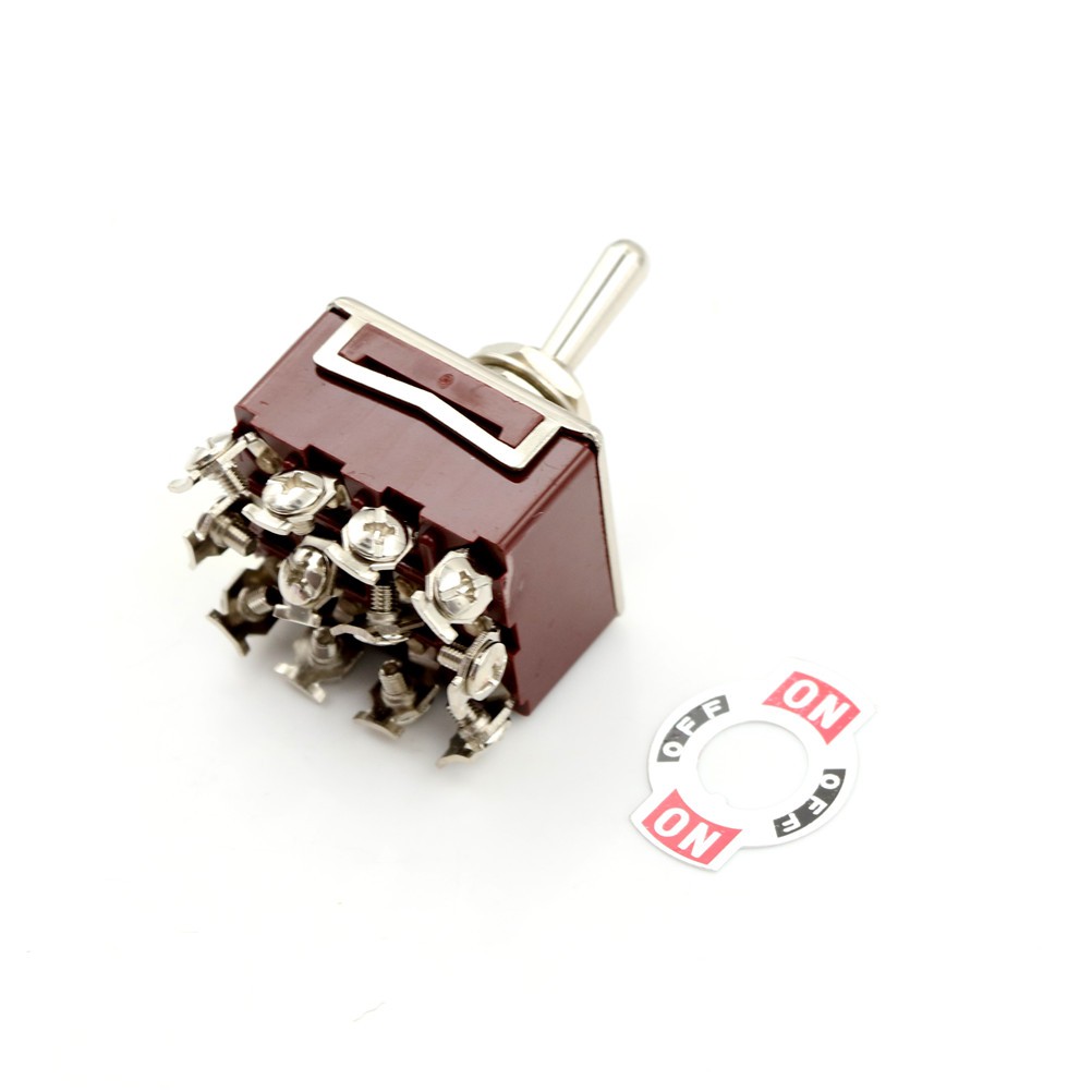 Công Tắc On / Off 3 Vị Trí 12 Pin On-Off-On 10a / 380vac 15a / 250vac