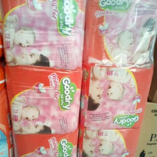 Combo 4 gói miếng lót sơ sinh Goodry size Newborn 1 - 72 miếng/gói.
