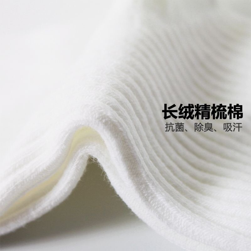 Tất vớ cổ cao đen trắng nam nữ thể thao Unisex cao cấp dày dặn, Tất nam dệt thoi thoáng khí khử mùi hôi VINTINO TAT