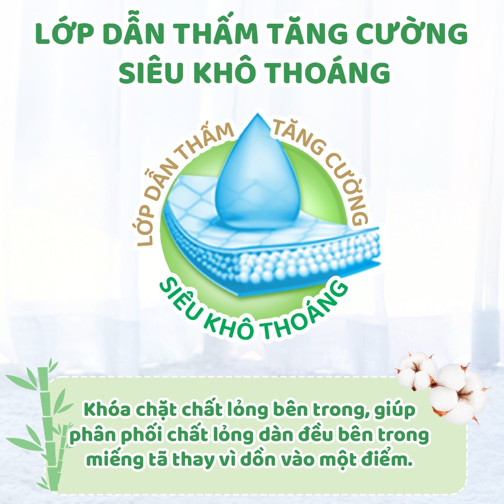 10 miếng tã quần Molfix Thiên nhiên M (6kg - 11kg)