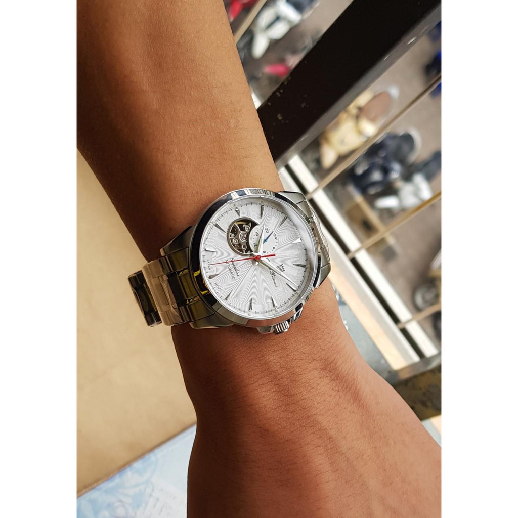 Đồng hồ nam dây kim loại Automatic Olym Pianus OP990-083 OP990-083AMS trắng