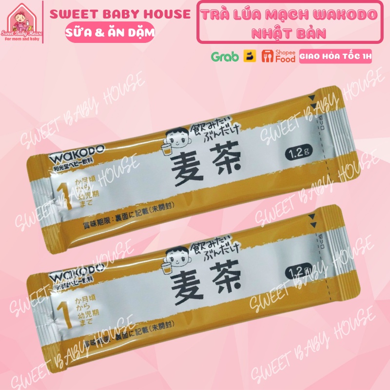 Trà Wakodo Nhật Bản trà xanh, hoa quả, điện giải, lúa mạch gói 3-5g cho bé. Date 8/2023 - Sweet Baby House