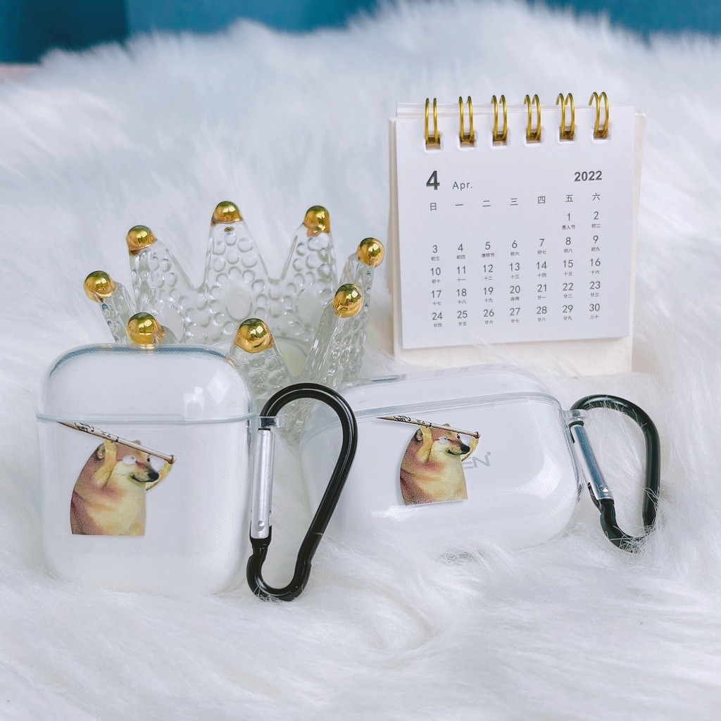 Vỏ Bảo Vệ Hộp Sạc Tai Nghe AirPods 1/2/3/Pro 2021 inPods i12 Kết Nối Bluetooth Bằng TPU Mềm Trong Suốt Hình Động Vật Sáng Tạo