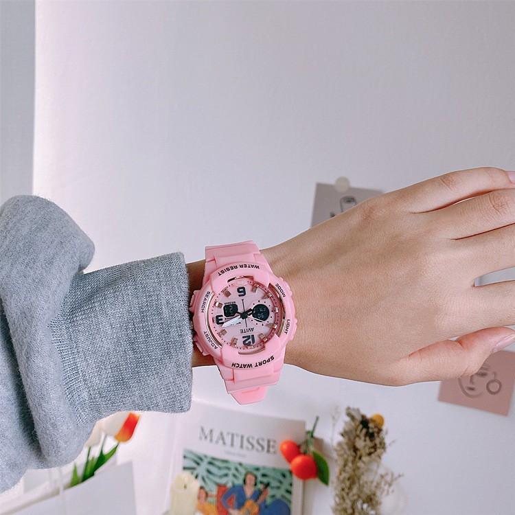 Đồng hồ thể thao nam nữ AVITE chính hãng, 2 chế độ xem giờ, giờ điện tử, giờ kim độc đáo, full chức năng AAV01 | BigBuy360 - bigbuy360.vn