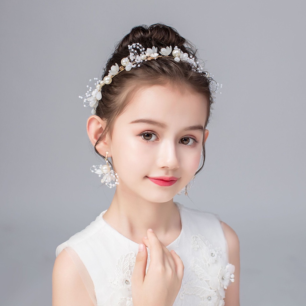 ❤Cài Tóc Hình Hoa Đính Ngọc Trai Giả Màu Vàng / Bạc Thời Trang Cho Nữ