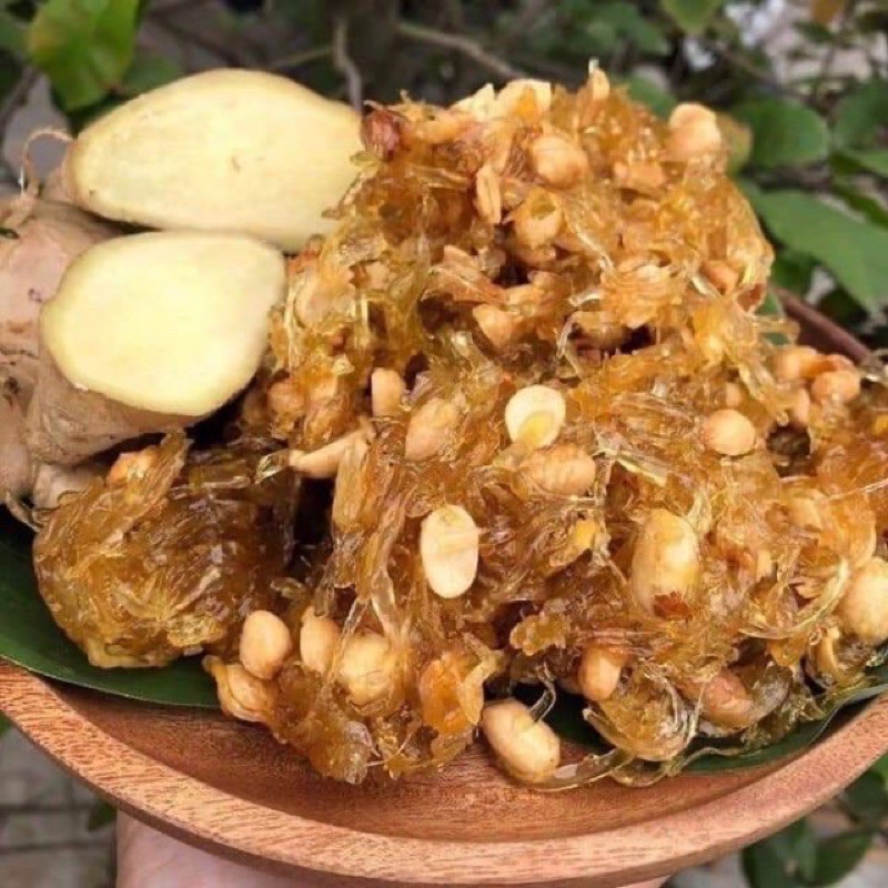 Mứt Gừng dẻo sợi đu đủ đậu phộng ( thơm ngon) hủ 260G