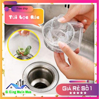 ⚡COMBO 100 Chiếc Túi Lọc Rác Bồn Rửa  chén, Bát tiện dụng - Hàng Loại 1 Có Chun