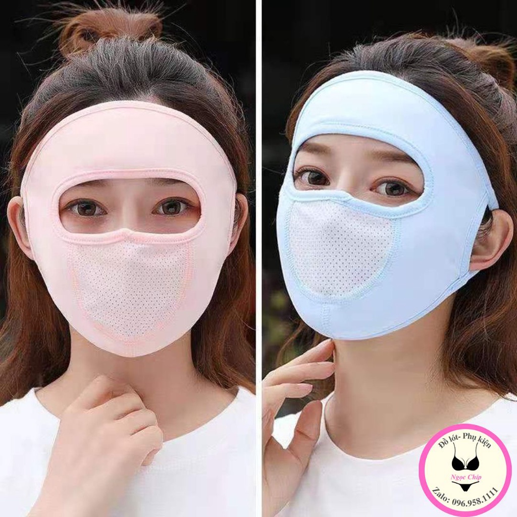 Khẩu trang vải ninja chất cotton cao cấp thông hơi thoáng khí che toàn mặt chống nắng chống bụi KT02